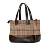 Burberry Haymarket Check Canvas Handbag Secondhand