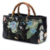 Gucci Medium Canvas Flora Knight Bamboo Shopper Satchel Secondhand