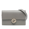 Gucci Leather Interlocking G Dollar Wallet on Chain Secondhand
