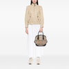 Burberry Medium Haymarket Check Coated Canvas Orchard Bowling Bag Secondhand