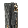 Chanel CC Quilted Lambskin Zip Around Card Holder Secondhand