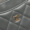 Chanel CC Quilted Lambskin Zip Around Card Holder Secondhand