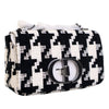 Dior Small Technical Canvas Macro Houndstooth Caro Bag Secondhand