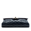 Chanel CC Quilted Crackled Glazed Calfskin Accordion Flap Secondhand