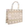 Dior Medium Embroidered Canvas Cannage Book Tote Secondhand