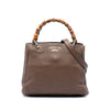 Gucci Small Calfskin Bamboo Shopper Satchel Secondhand
