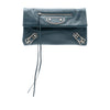 Secondhand Balenciaga Chevre Motocross Classic Metallic Edge Envelope Clutch