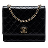 Secondhand Chanel CC Quilted Patent Square Flap