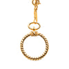 Chanel Gold Plated Double Chain Loupe Magnifying Glass Pendant Necklace Secondhand