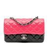 Chanel Mini Rectangular Bicolor Patent Leather Flap Bag Secondhand