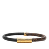 Louis Vuitton Monogram and Leather Confidential Bracelet Secondhand