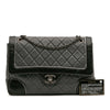 Chanel Paris Salzburg Jumbo Bicolor Quilted Lambskin Tyrolean Flap Secondhand