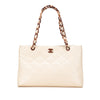 Chanel CC Quilted Caviar Bekko Chain Tote Secondhand