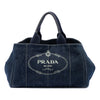 Prada Denim Canapa Logo Tote Secondhand