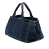 Prada Large Denim Canapa Logo Tote Secondhand