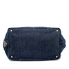 Prada Large Denim Canapa Logo Tote Secondhand