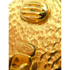 Chanel CC Gold Plated Rhombus Clip On Earrings Secondhand