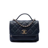 Chanel Mini Quilted Caviar Business Affinity Top Handle Flap Secondhand