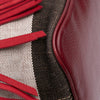 Burberry Small Mega Check Canvas and Suede Fringe Belgrove Bucket Bag Secondhand