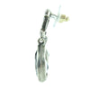 Chanel CC Brass Strass Teardrop Drop Push Back Earrings Secondhand