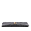 Saint Laurent Grain De Poudre Chevron Monogram Bill Pouch Secondhand