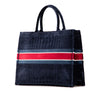 Dior Large Velvet Embossed Book Tote Secondhand