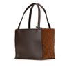 Secondhand Burberry Leather and Suede Handbag