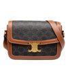 Celine Classique Triomphe Coated Canvas and Calfskin Triomphe Crossbody Secondhand