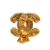 Chanel CC Gold Plated Quilted Clip On Earrings Secondhand