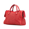 Balenciaga Lambskin Trimmed Canvas Motocross City Giant 12 Satchel Secondhand