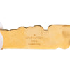 Louis Vuitton Gold Plated Enamel Logo New Wave Bag Charm and Key Holder Secondhand