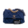 Chanel Medium Canvas and Cotton 19 Flap Secondhand