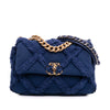 Chanel Medium Canvas and Cotton 19 Flap Secondhand