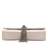 Saint Laurent Medium Croc Embossed Leather Monogram Kate Tassel Crossbody Secondhand
