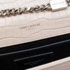 Saint Laurent Medium Croc Embossed Leather Monogram Kate Tassel Crossbody Secondhand