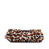 Fendi Leopard Print Calf Hair Baguette Satchel Secondhand