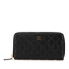 Chanel CC Quilted Caviar Zip Around Wallet Secondhand