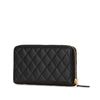 Chanel CC Quilted Caviar Zip Around Wallet Secondhand