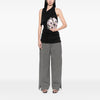 Miu Miu Canvas Cats Print Drawstring Pouch Secondhand