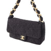 Chanel CC Quilted Tweed Single Flap Secondhand