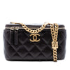 Secondhand Chanel Small Quilted Lambskin Pillow Crush Vanity Case with Chain