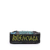 Balenciaga Mini Lambskin Motocross Graffiti All Over Classic City Satchel Secondhand