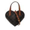Celine Teen Triomphe Coated Canvas Coeur Satchel Secondhand