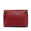 LOEWE Embossed Anagram Leather Repeat T Clutch Secondhand