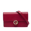 Gucci Dollar Calfskin Interlocking G Wallet on Chain Secondhand