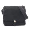 Prada Saffiano Trimmed Tessuto Buckle Messenger Bag Secondhand