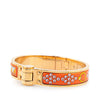 Hermès Narrow Enamel La Vie En Rouge Charniere Bracelet PM Secondhand