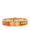 Hermès Narrow Enamel La Vie En Rouge Charniere Bracelet PM Secondhand