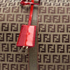 Fendi Zucchino Canvas Forever Bauletto Boston Bag Secondhand