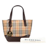 Burberry Haymarket Check Canvas Handbag Secondhand